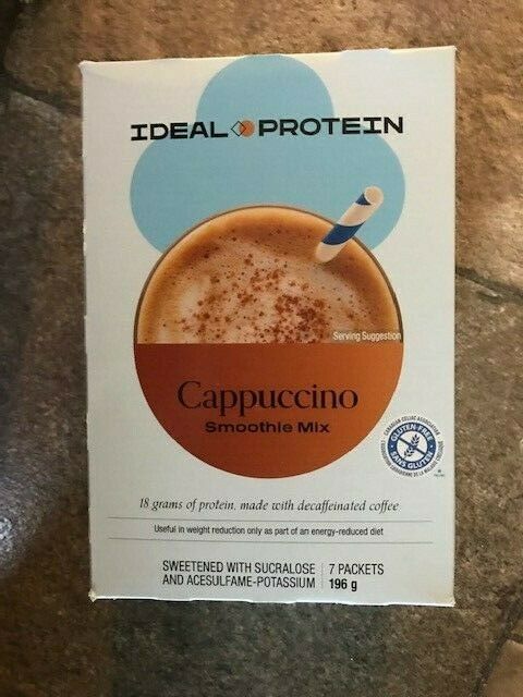 Ideal Protein Cappuccino Smoothie Drink Mix 7 Packets 18 G Protein