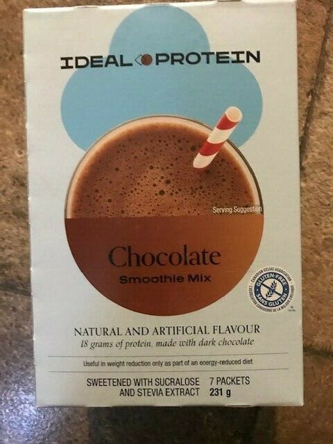 Ideal Protein Chocolate Drink Smoothie Mix 7 Packets 18g Protein