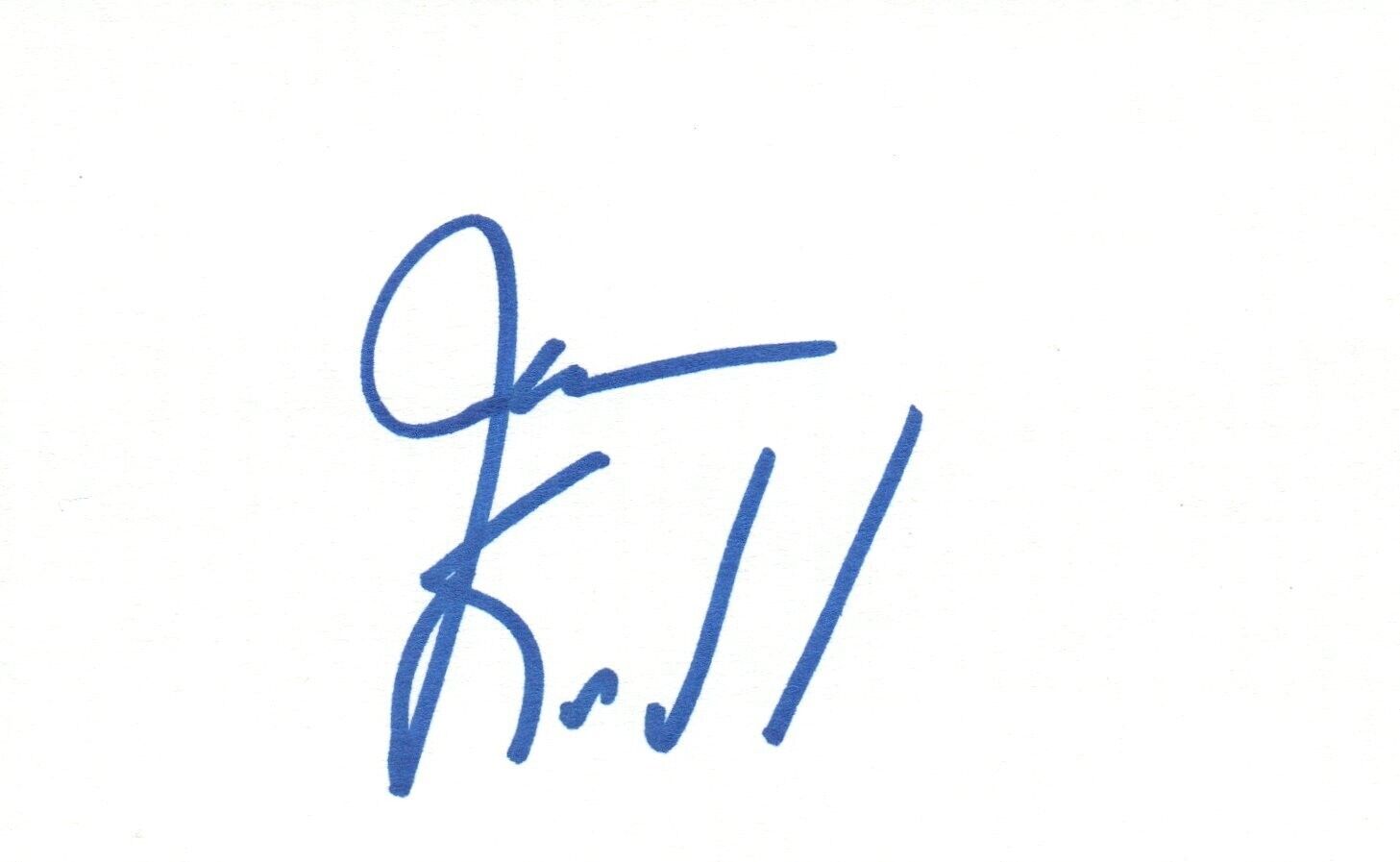 Jason Kidd Signed 3x5 Index Card With Unsigned 8x10 Basketball Photo