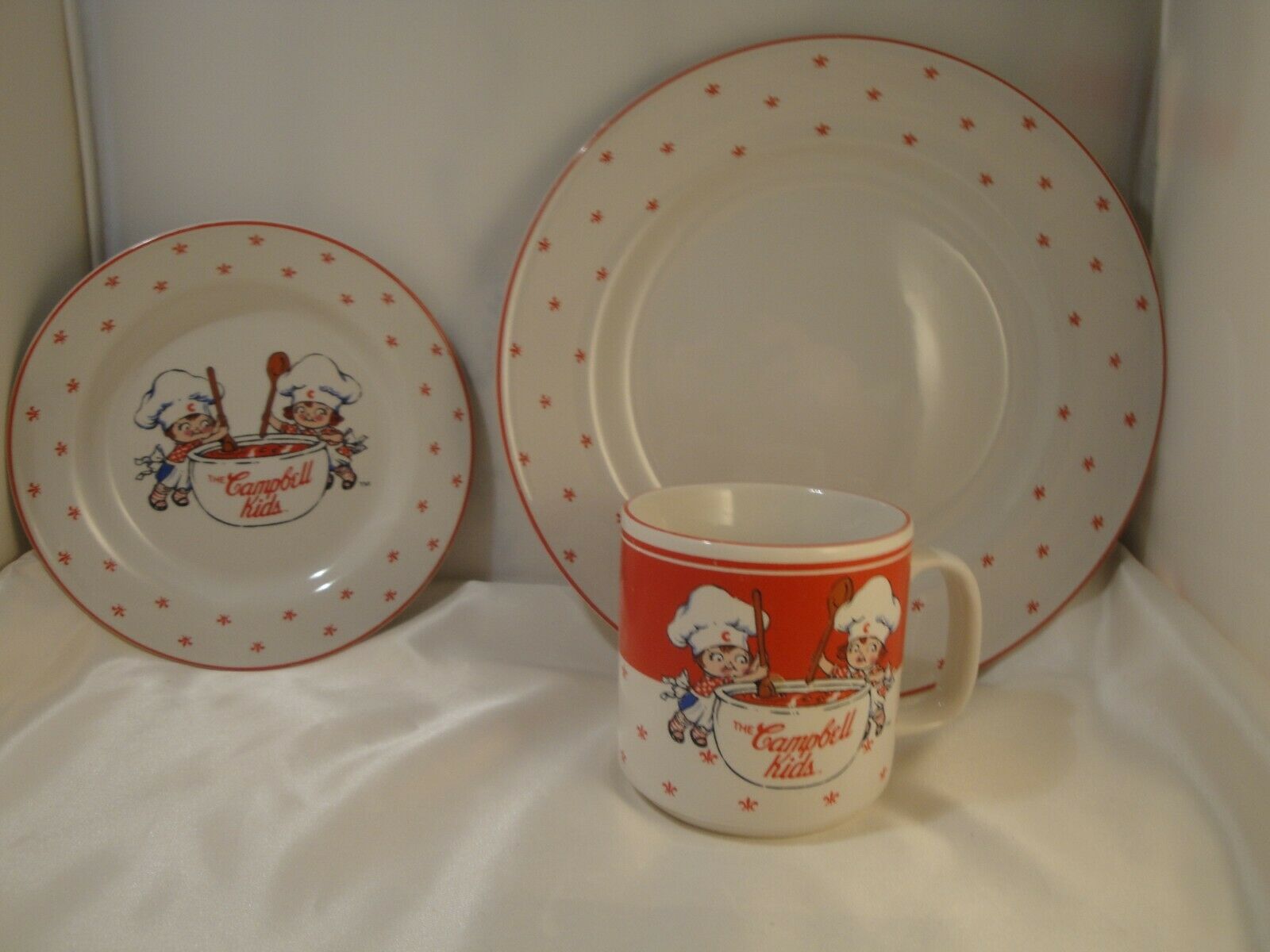 Vintage Campbell"s Kids Mug Saucer & Plate