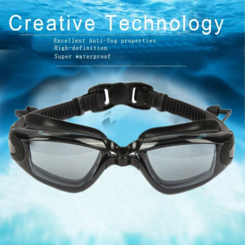 Adult Adjustable Swim Goggles Waterproof Anti-fog Uv Swimming Glasses Leak Free