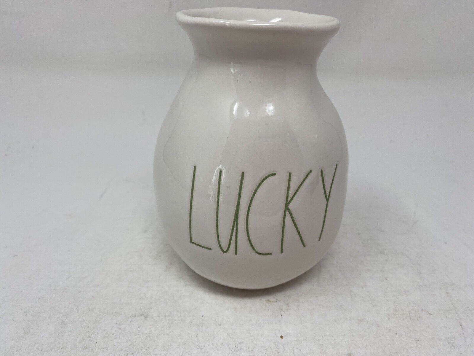 Rae Dunn Ceramic 6x3in Lucky Vase Cer0246