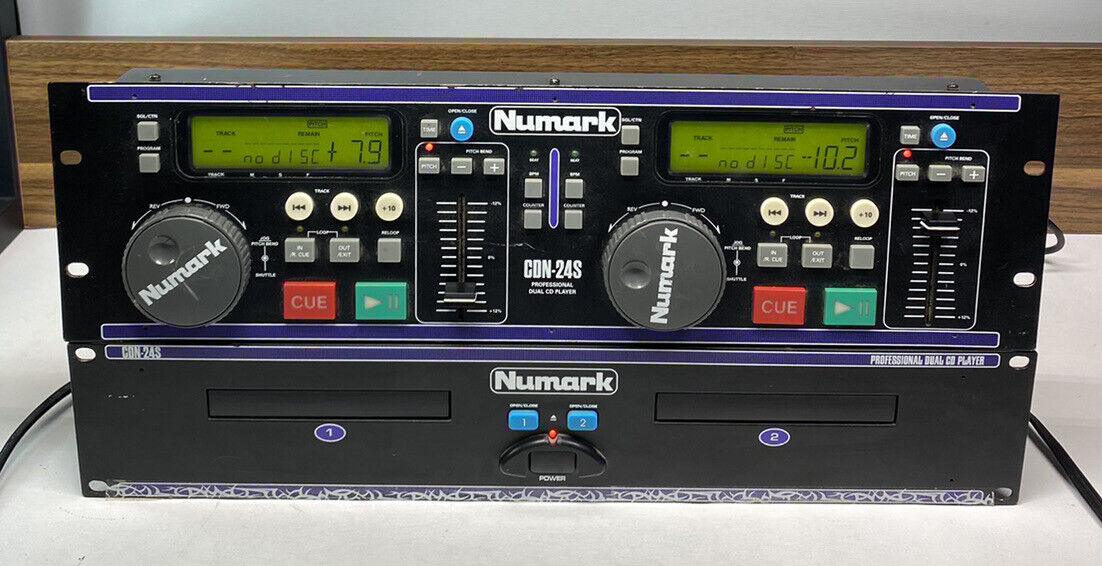 Numark Cdn-24s Professional Cd Mix Unit + Cables