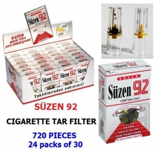 720 Pcs X Suzen92 24 Box Of 30 Disposable Tar Blocking Cigarette Filter