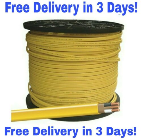 12/2 W/ground Romex Indoor Electrical Wire 50' Feet (yellow Or Pink Read Descrip