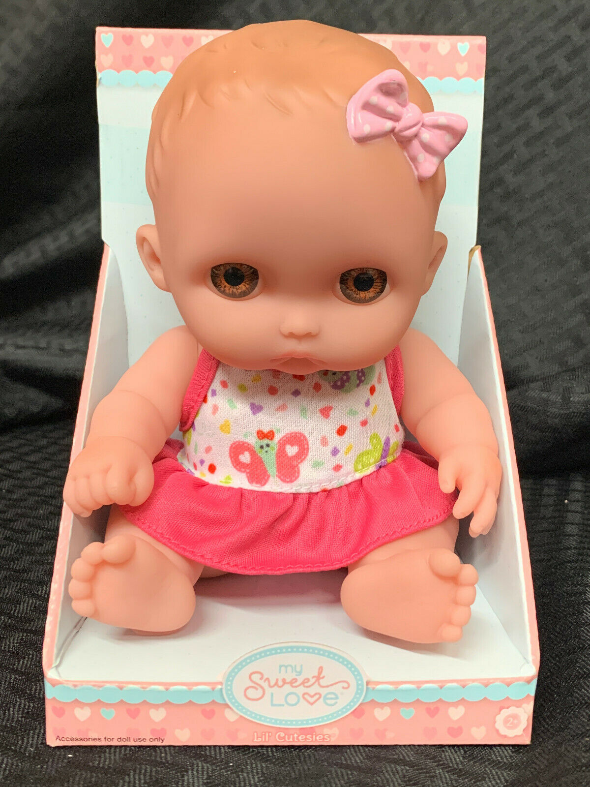 My Sweet Love Lil' Cutesies Mimi Brown Eyes Baby Doll New Pink Outfit