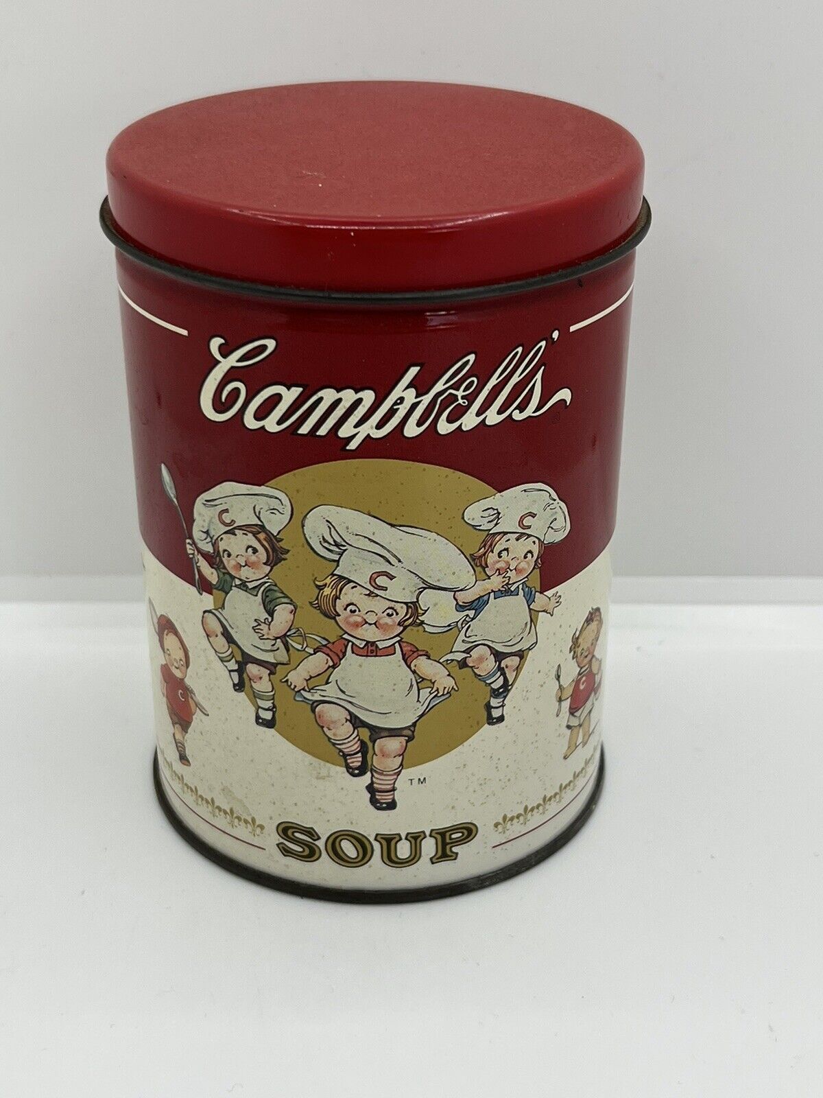 Vintage Campbells Soup Puzzle Vintage Tin Can With Campbells Babies