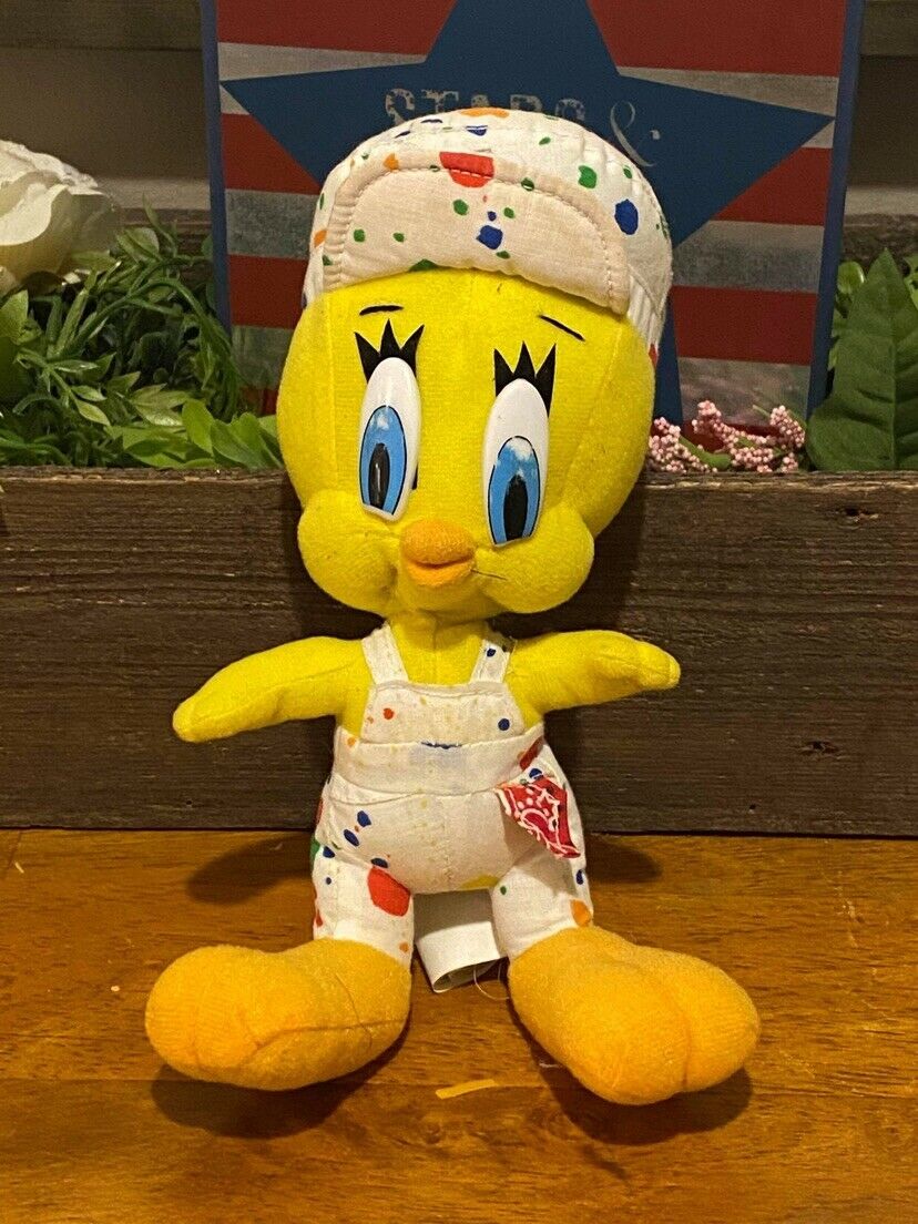Vintage 1998 Looney Tunes Tweety Bird Plush Stuffed Animal Ace Vtg