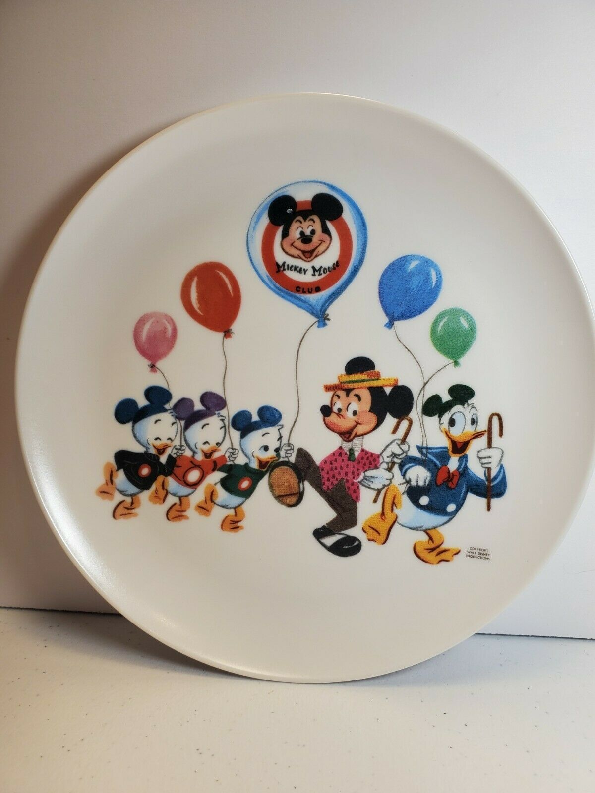 *rare* Vintage Melmac Melamine Disney Corporation Mickey Mouse Club