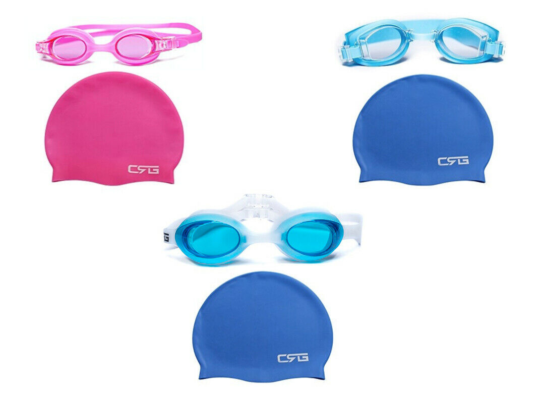 Crg Swimming Goggle And Cap (kids)