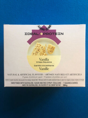 Ideal Protein Vanilla Crispy Squares - 7 Packets - Exp 2/28/22 - Free Shipping!