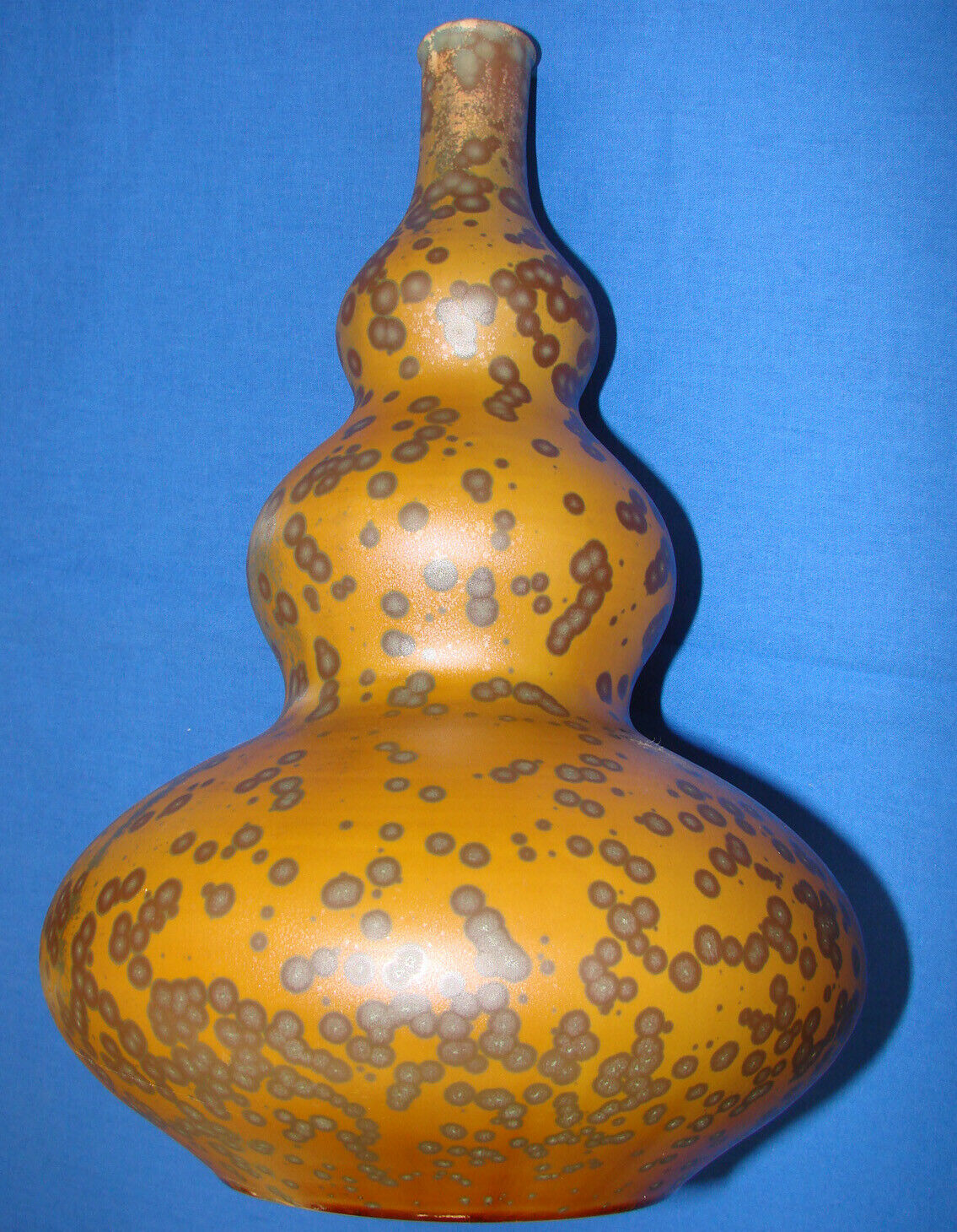 *beautiful & Unique Gourd Style Vase By Bulldog Bg Pottery*