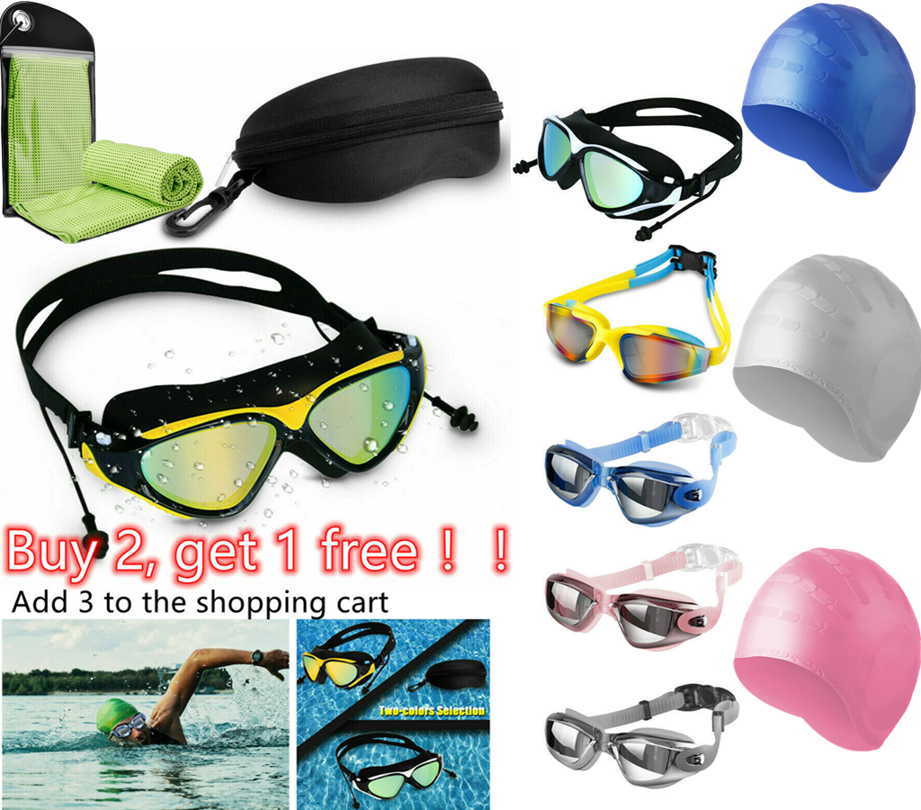 Mirror Clear Swimming Goggles Anti-uv Anti-fog Swim Glasses For Adult Men Women