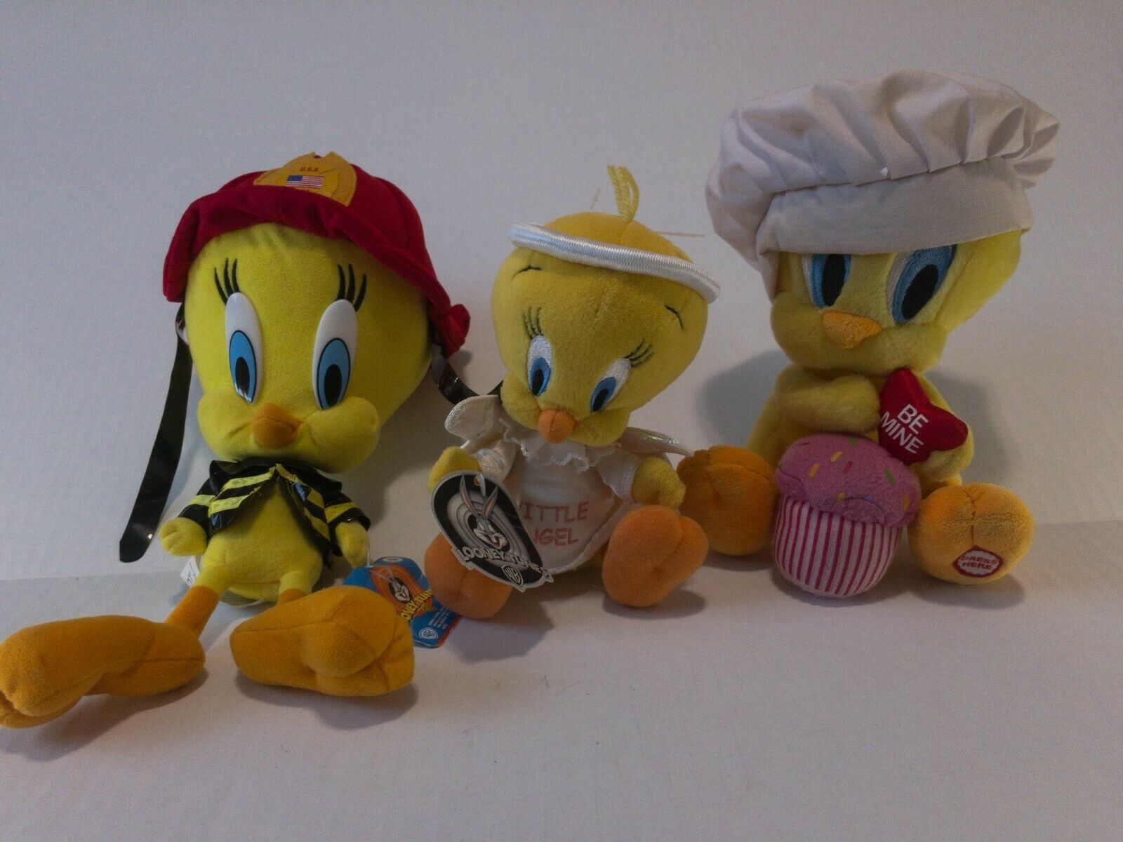 Looney Tunes Tweety Bird Lot - Nwt, Guc - Fire Fighter, Angel, Chef - Nice