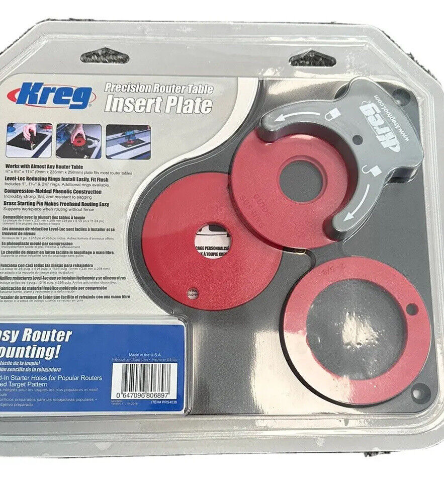 7 Pieces Of Kreg Precision Router Table Insert Plate For This Price In The Box!!