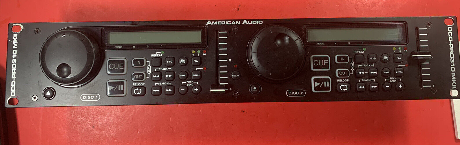 American Audio Dcd-pro310 Mkii Dual Compact Disc Player Working Free S&h!