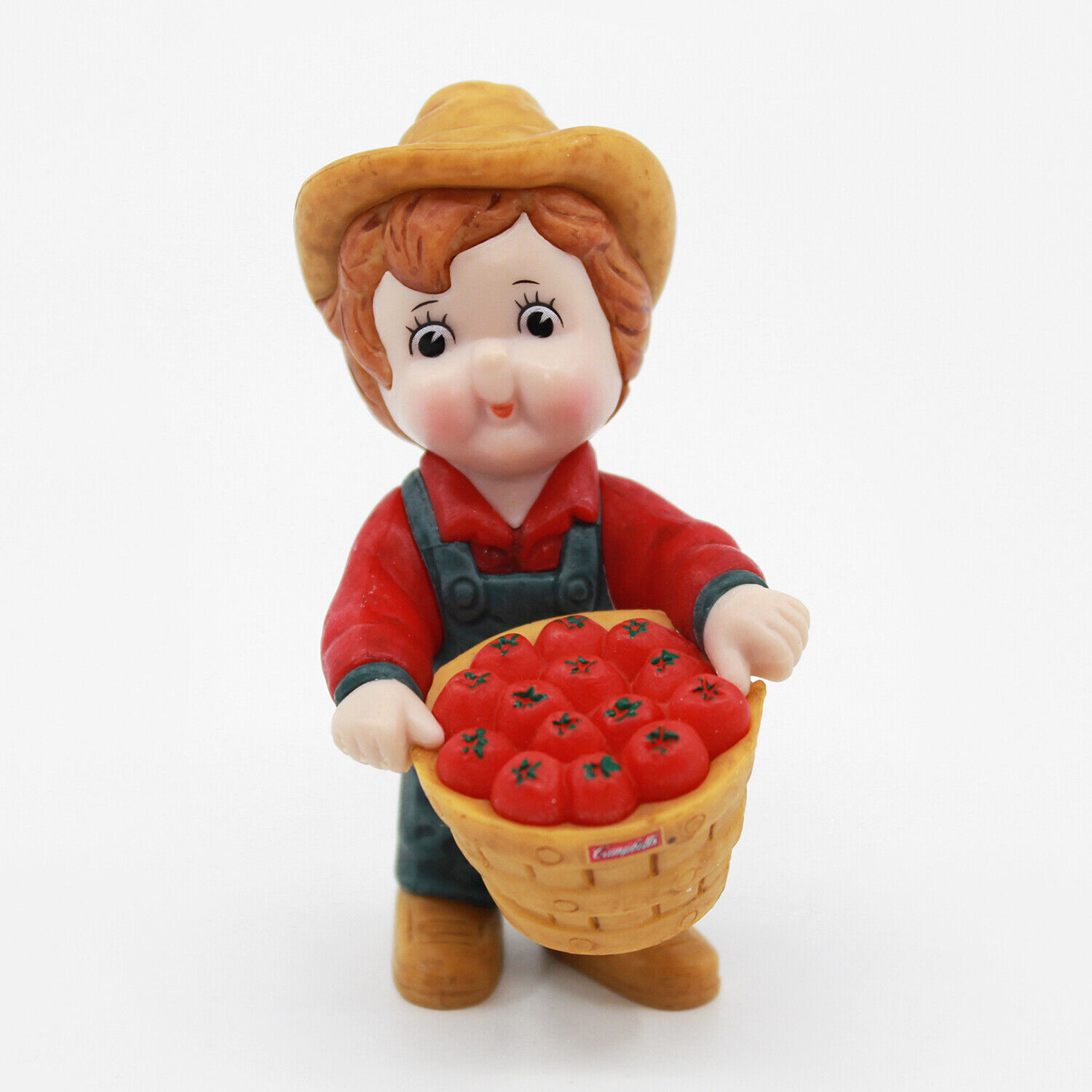 Campbell's Soup 2008 Christmas Ornament - Farmer Boy With Basket Of Tomatoes