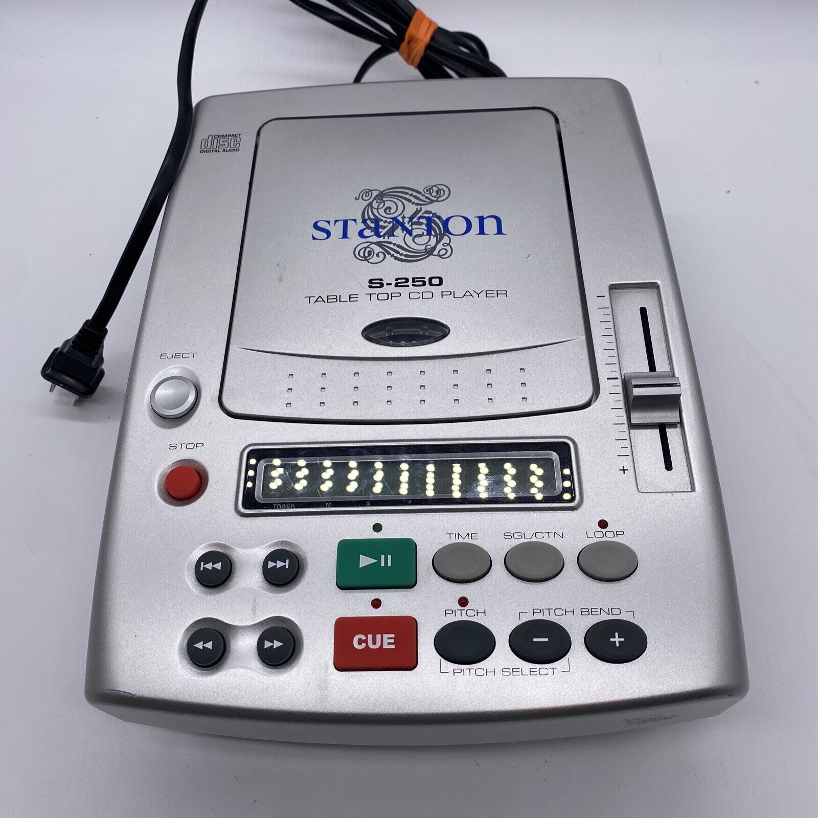 Stanton S-250 Tabletop Dj Cd Player /pitch Control- Includes Power Cord