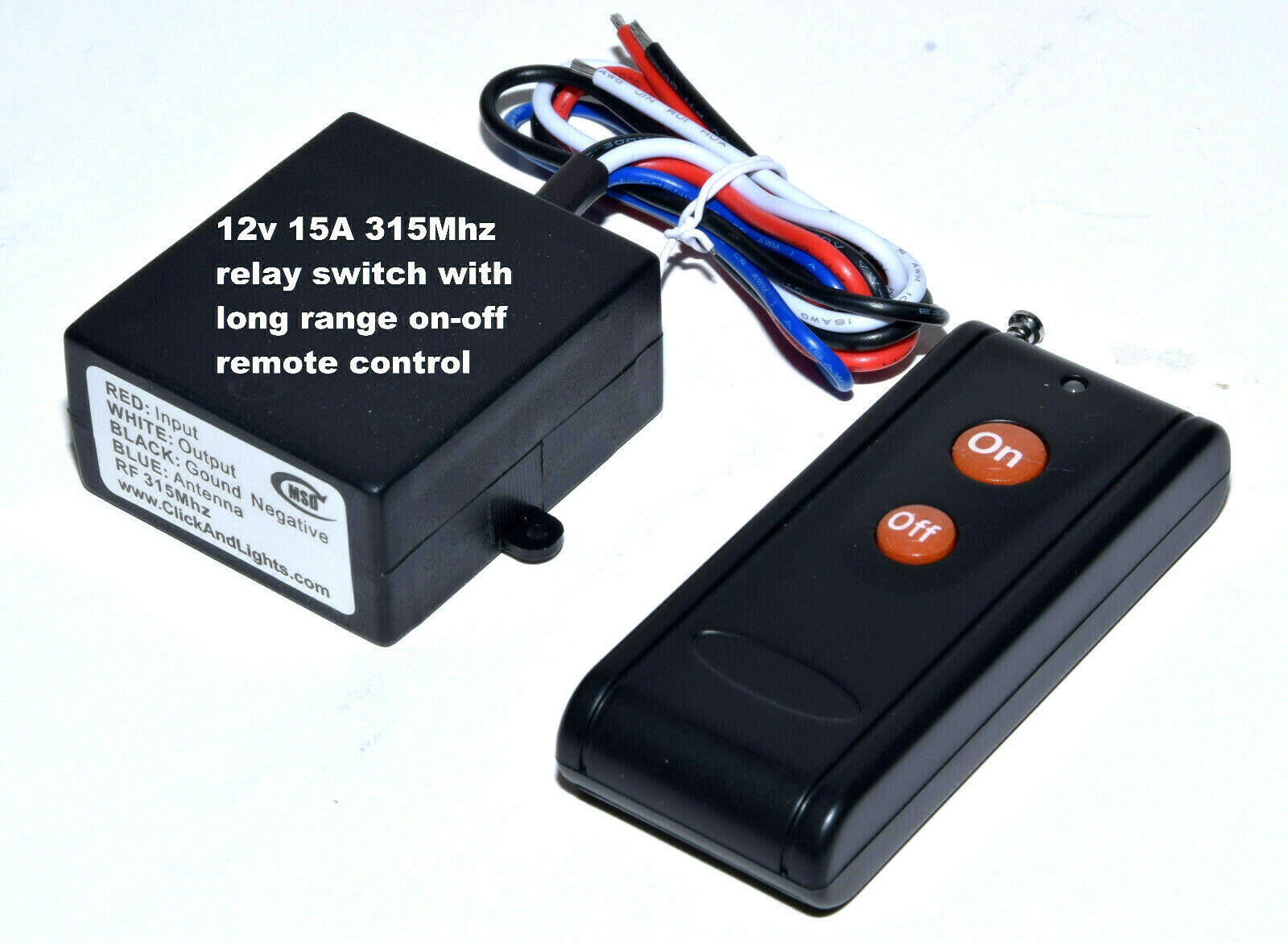 12v 15a Long Range Remote Control Switch Relay With 12v Output Rs101