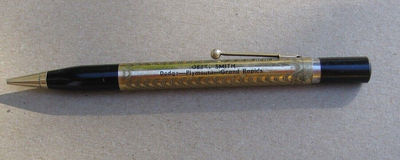1950s Smith Dodge Plymouth Dealer Grand Rapids Mi Mechanical Pencil W Lighter~j