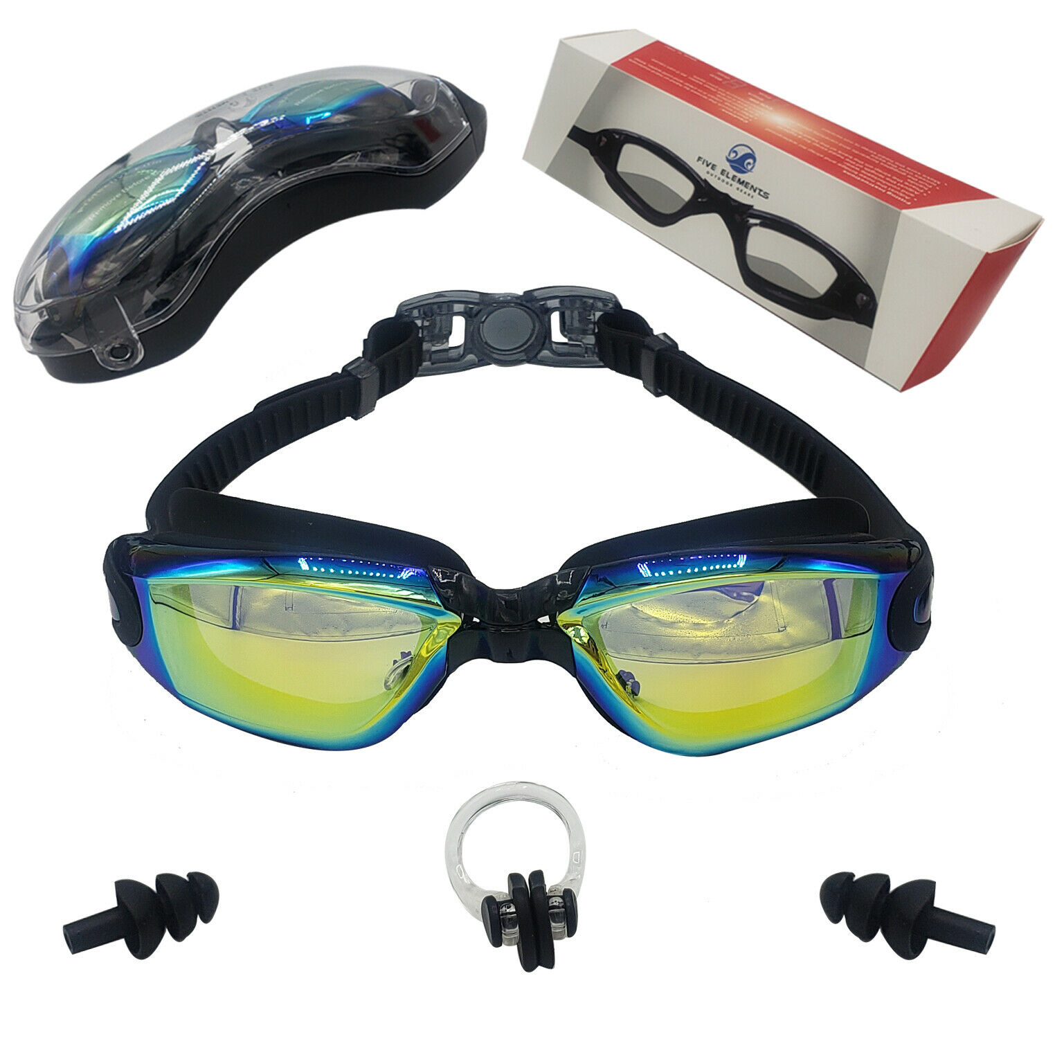 Swim Goggles, Swimming Goggles No Leaking Anti Fog Uv Protection Triathlon Swim