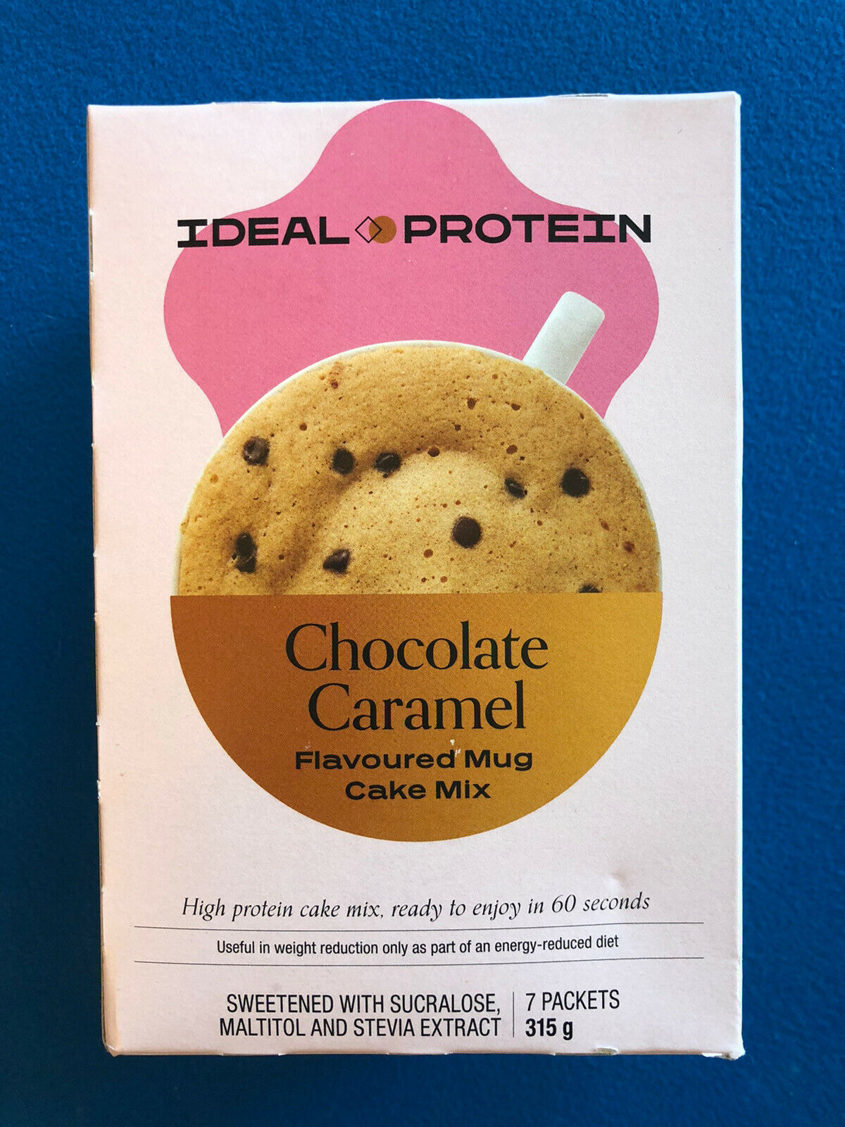 Ideal Protein Chocolate Caramel Mug Cake Mix - 7 Packets Exp 4/30/22 Free Ship