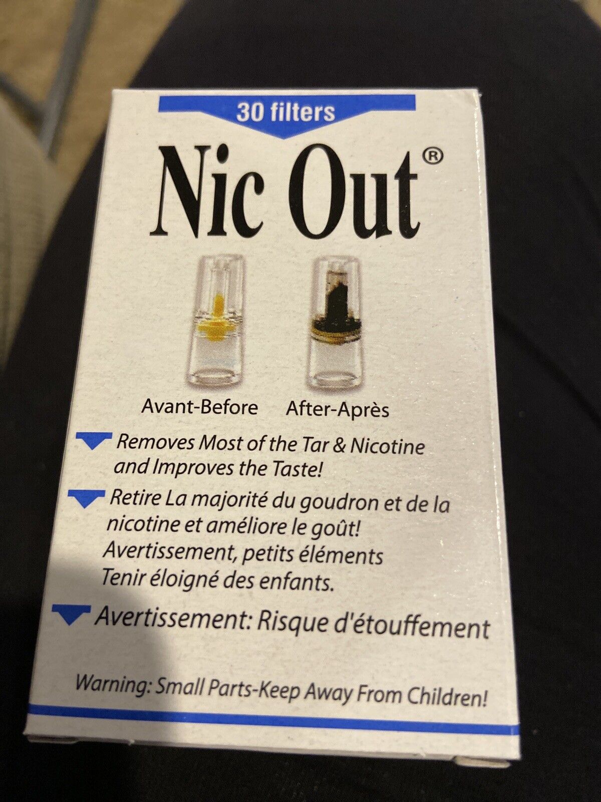 Cigarette Filters, Nic Out Removes Tar / Quit Smoking Lot 4 New Packs