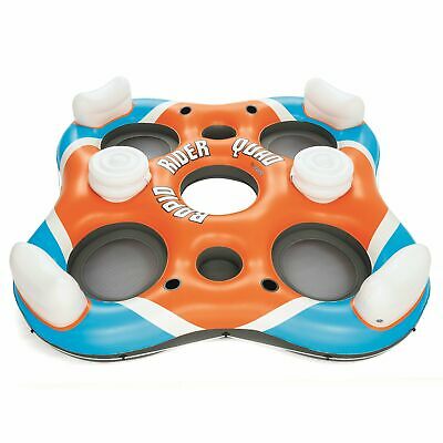Bestway Rapid Rider 101" 4-person Inflatable Island Lounge River Raft Float