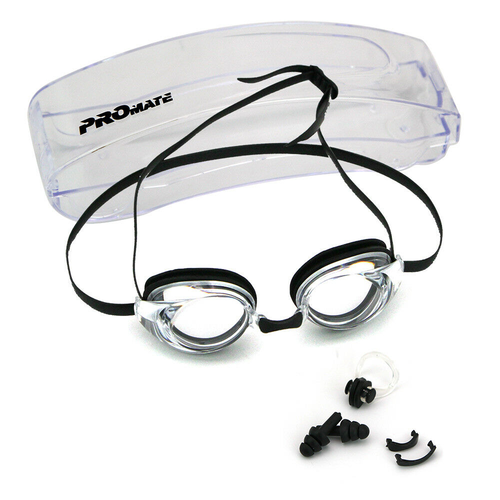 Promate Rx Prescription Nearsighted Optical Swimming Goggle Anti-fog & Uv Block