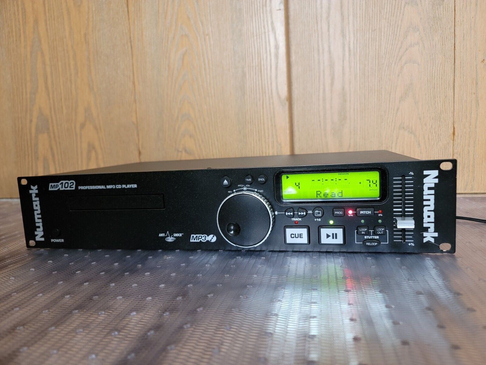 Numark Mp102 Professional Mp3 Cd Player Mountable Tested