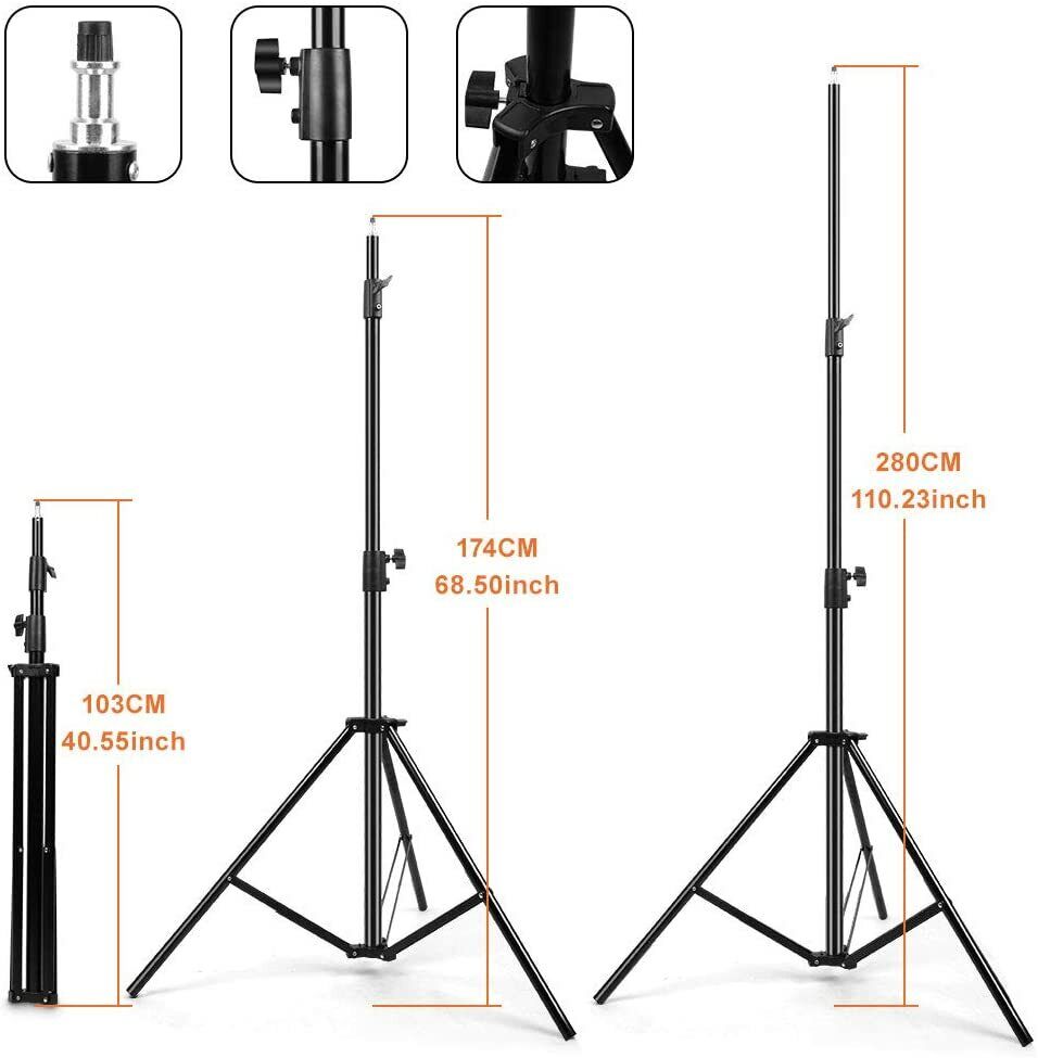 Heorryn 9.2 Feet Adjustable Photography Backdrop Stand