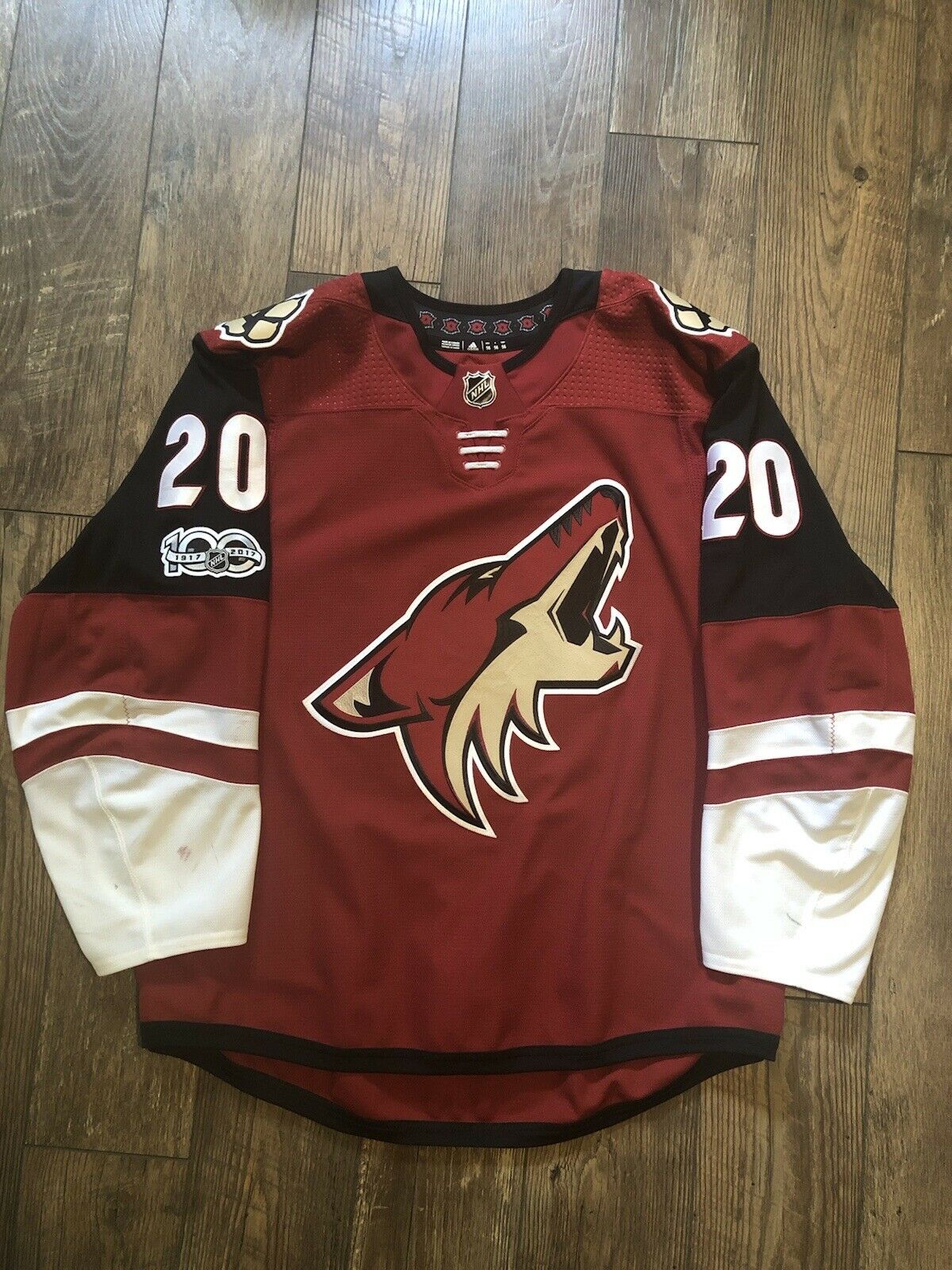 2017-18 Dylan Strome Arizona Coyotes Game Used Worn Jersey 1st Nhl Goal