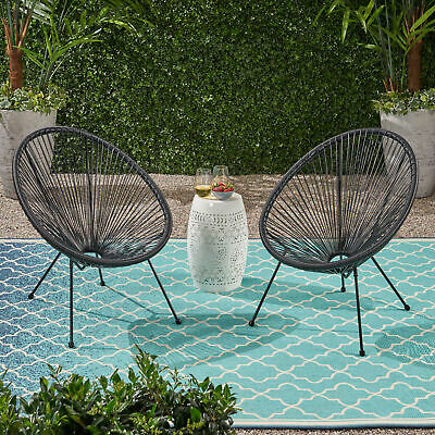 Major Outdoor Hammock Weave Chair With Steel Frame (set Of 2)