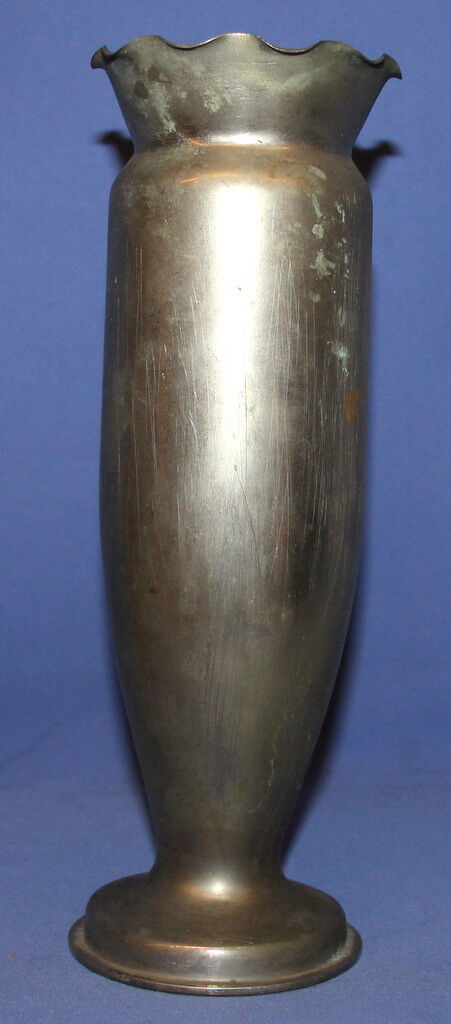 Vintage Hand Made  Metal Vase