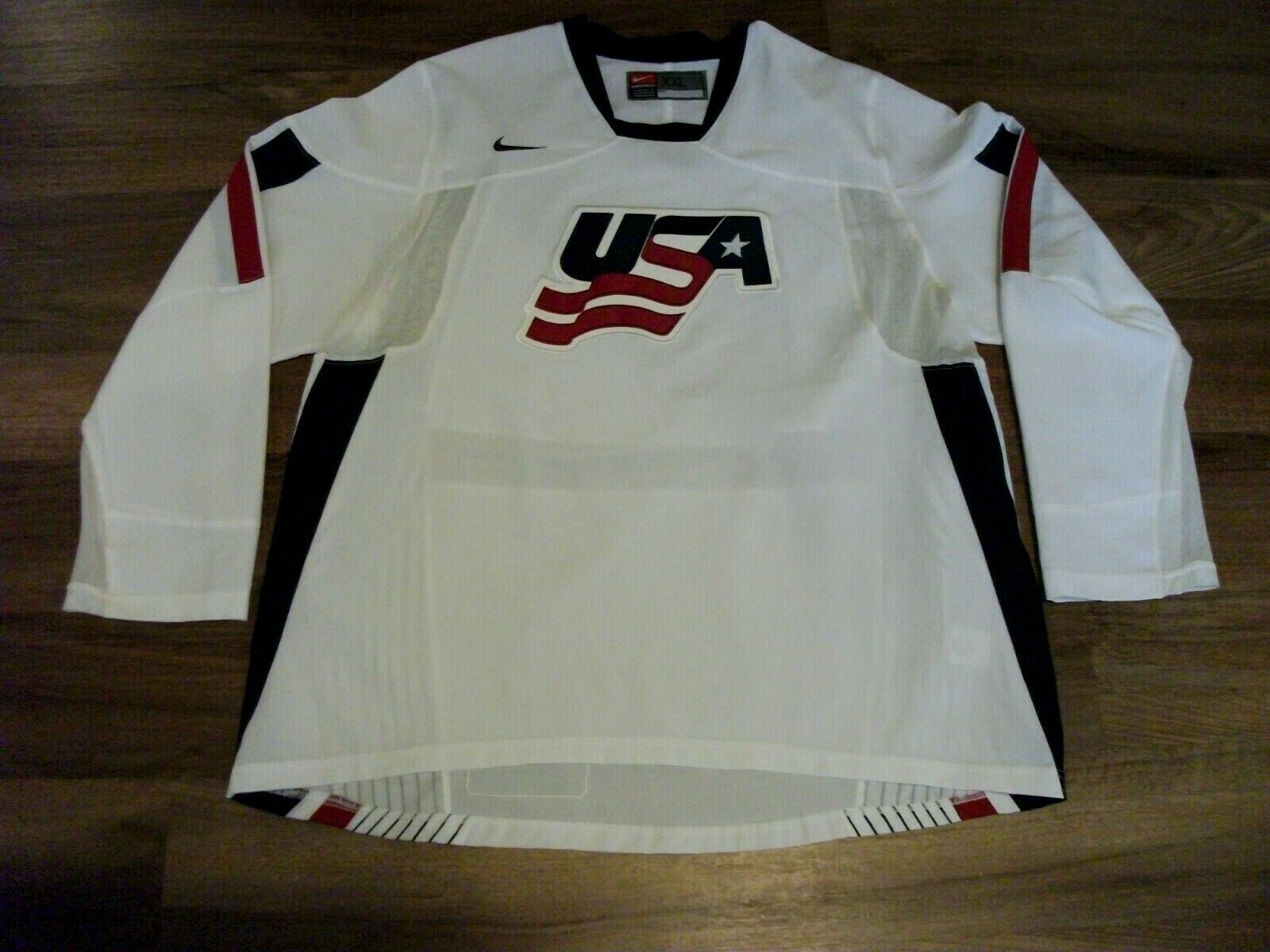 Team Usa Hockey Jersey Nike Size Xxl,great Condition,very Strange Material,rare