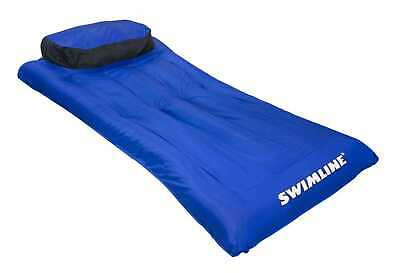 New Swimline 9057 Swimming Pool Inflatable Fabric Covered Air Mattress Oversized