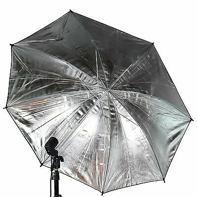Us Seller ~ 33" 83cm Photography Light Photo Studio Video Black Silver Umbrella