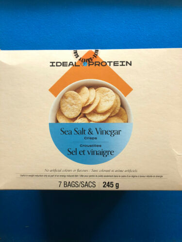 Ideal Protein Sea Salt And Vinegar Crisps - 7 Packets - Exp 8/02/22 - Free Ship