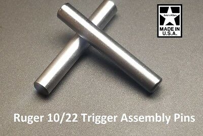 Ruger 10/22 Oversized/upgraded Stainless Trigger Assembly Receiver Cross Pins B5
