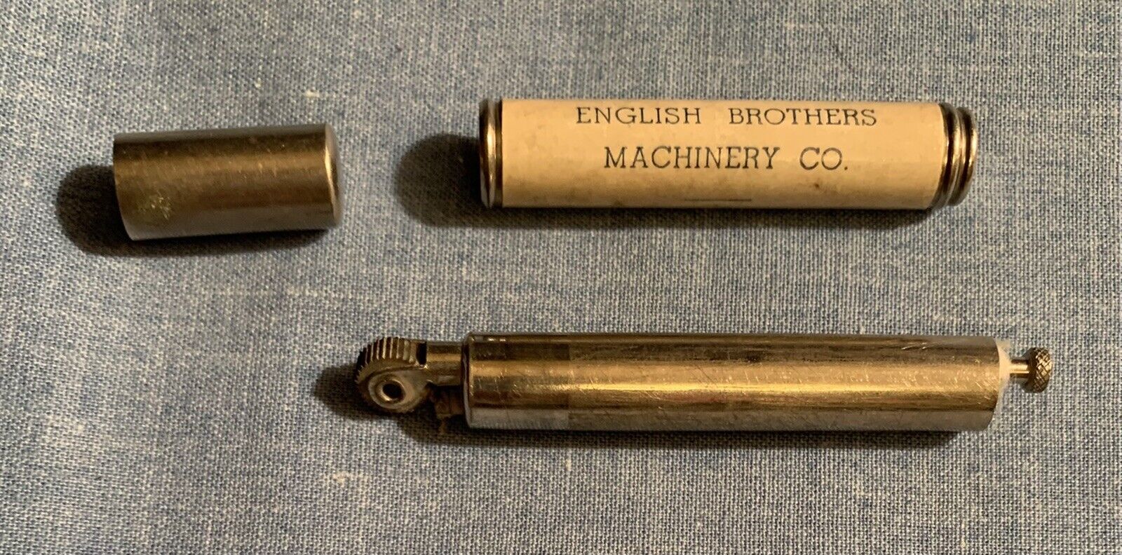 Vintage Pencil Type Lighter English Brothers Machinery Kansas City