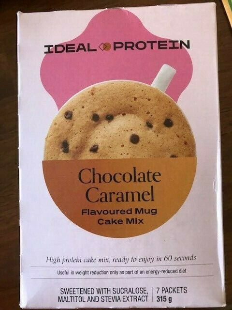 Ideal Protein Chocolate Caramel Mug Cake Mix 7 Packets 18 G Protein