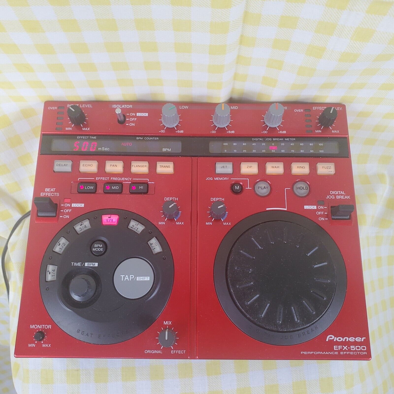 Rare Red Pioneer Efx-500-r Enferno Dj Performance Effector Isolator / Beat Fx