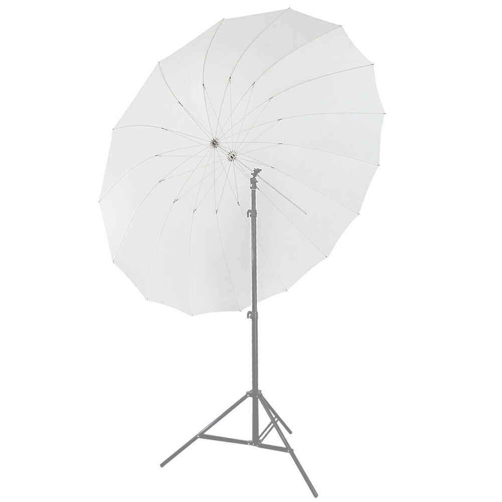 Neewer 72"/185cm White Diffusion Parabolic Umbrella 16 Fiberglass Rib 7mm Shaft