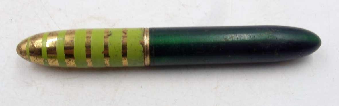 Vintage 1950s Pen-shaped Lipstick  Green Lighter