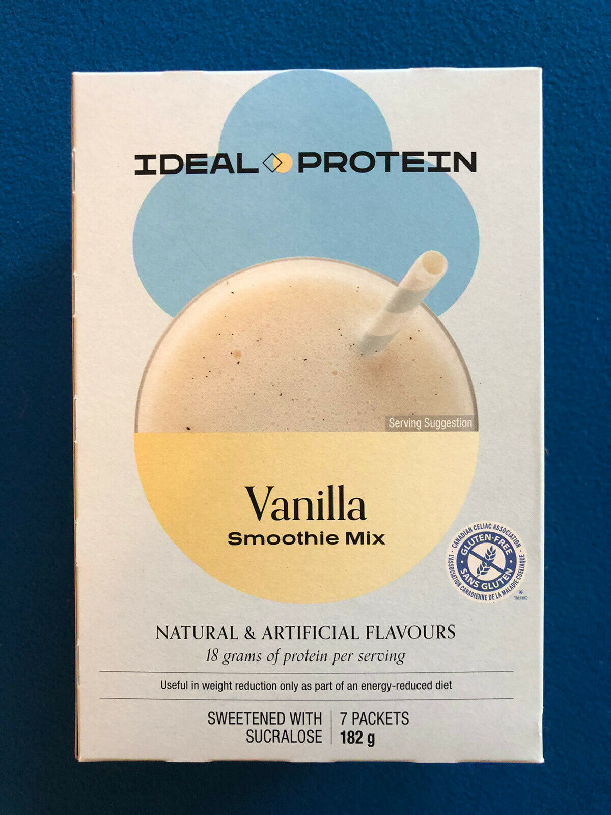 Ideal Protein Vanilla Smoothie Mix - 7 Packets - Exp 4/30/22 - Free Shipping!