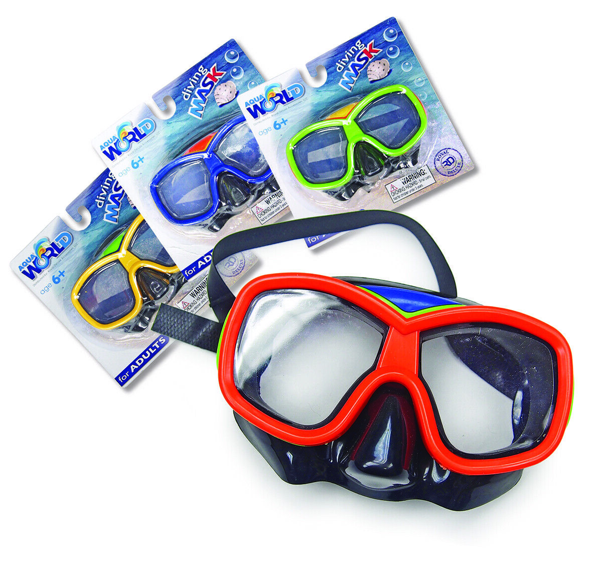 Underwater Diving Goggles Swimming Scuba Half Face Glasses Anti Fog For Adults