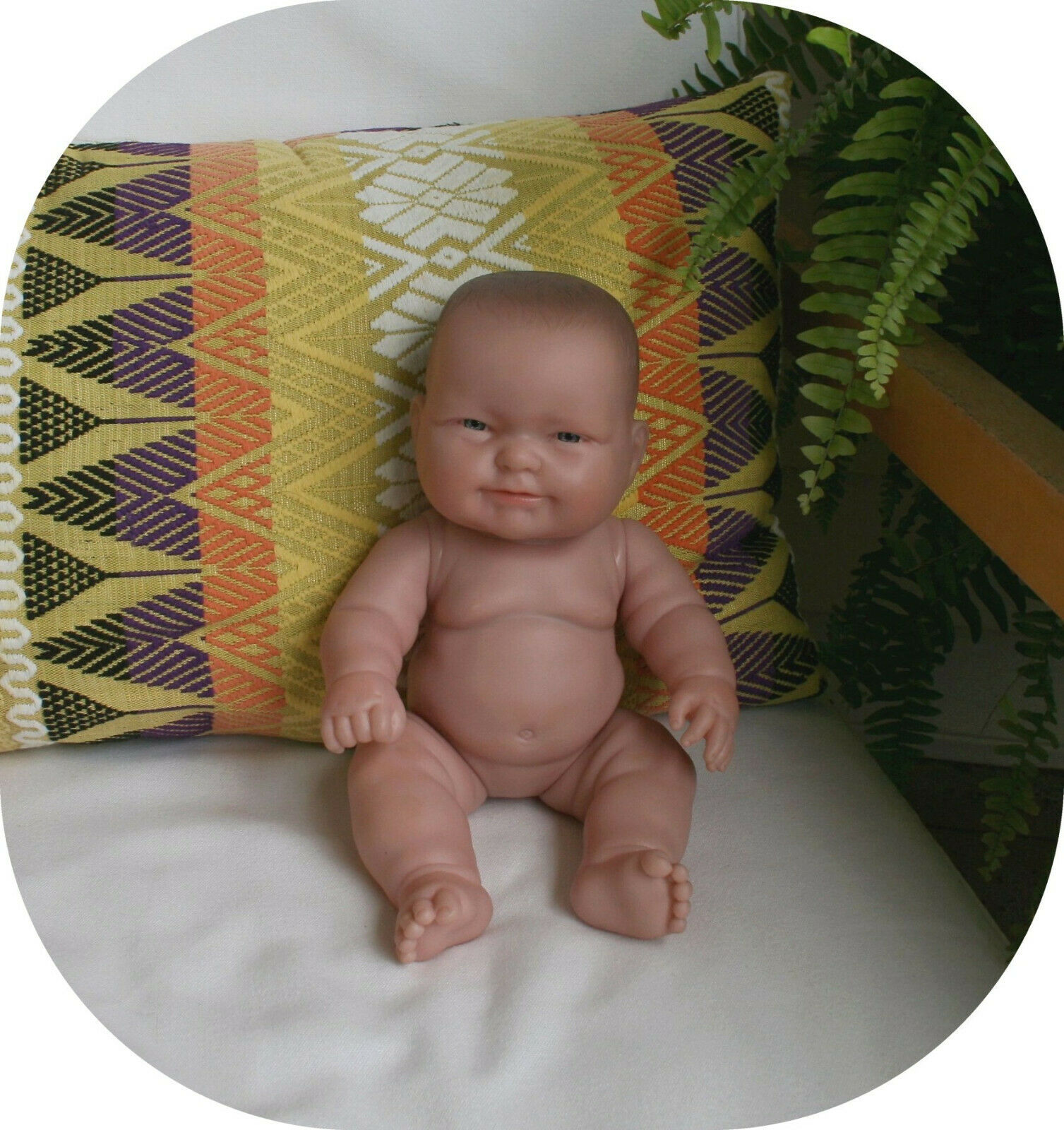 Berenguer La Newborn 12” Baby Doll Blue Eyes Smiling Life Like