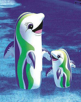 36" Dancing Dolphin Inflatable Swimming Pool Toy Bop Bag Float Fun Swimline 9023