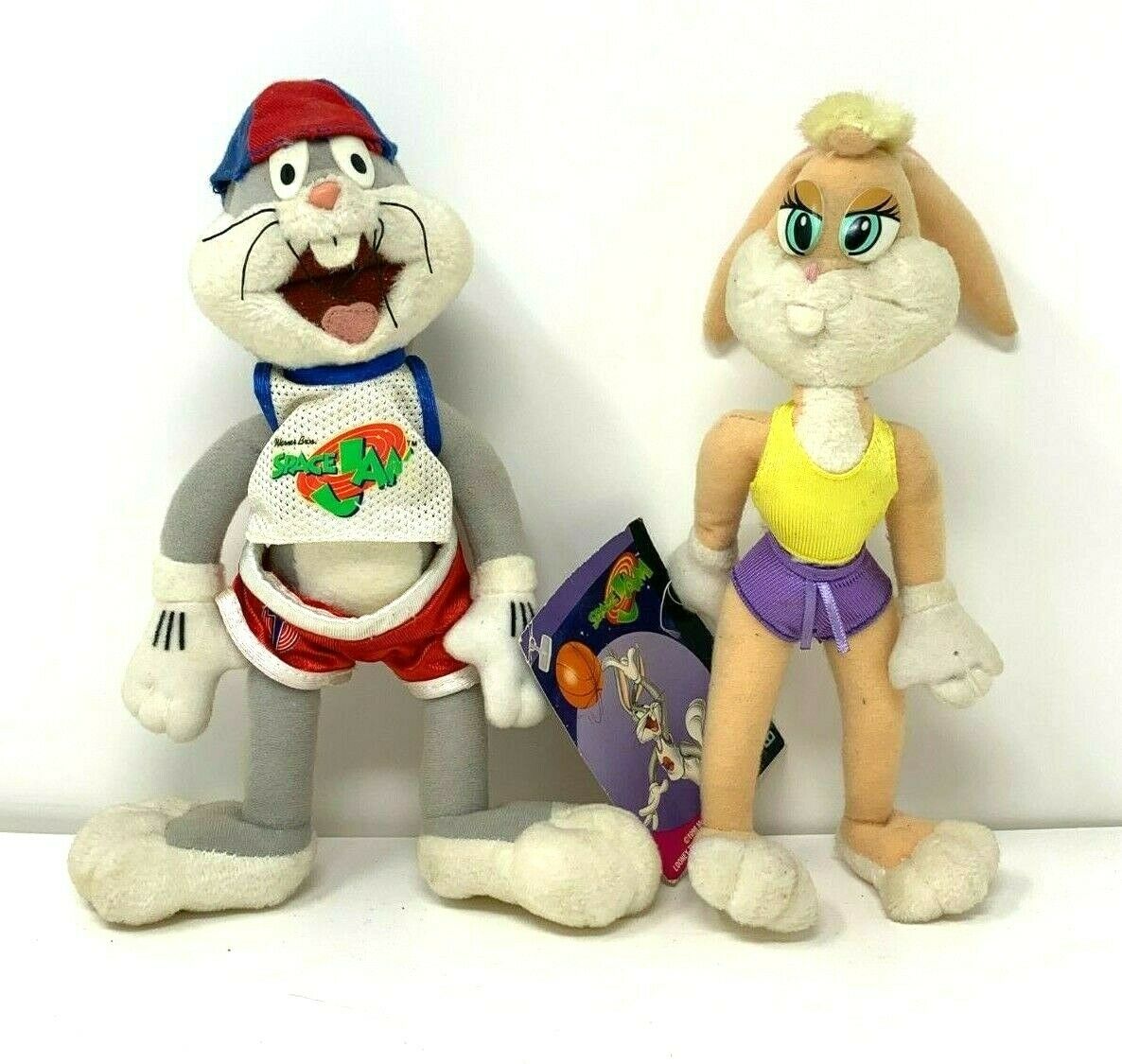 Space Jam Bugs Lola Bunny 9" Plush Stuffed Animals Toy 1996 Vintage Looney Tunes