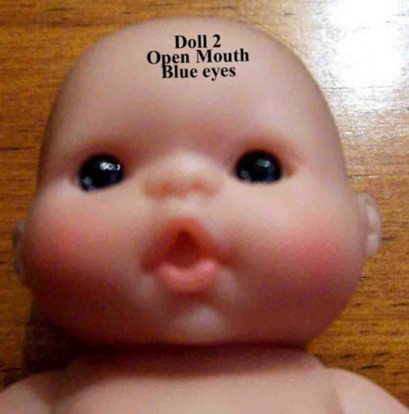 Adorable Berenguer 5" Inch Baby Doll Dark Blue Eye Lot Of Love Babies Open Mouth